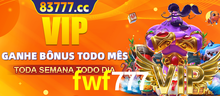 Banner promocional do fwf777 oferecendo 100% de recompensas adicionais contínuas para quem fizer o login diário (Daily sign-in), com um mascote de coelho.