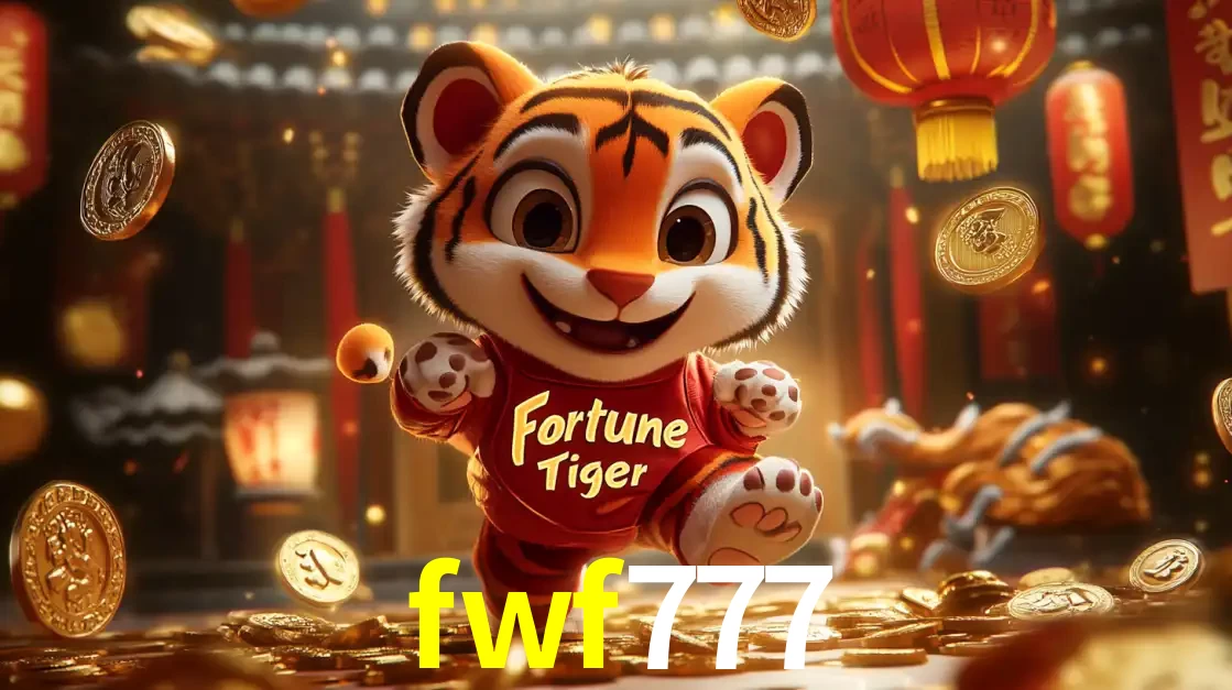 O alegre personagem do Fortune Tiger correndo sobre um caminho de moedas de ouro, simbolizando os grandes prêmios e a diversão do popular jogo de slot do fwf777.