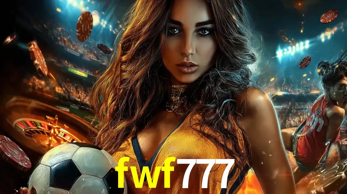 Mulher segurando uma bola de futebol em uma montagem que mistura a paixão esportiva com a emoção da roleta de cassino, tudo disponível na plataforma fwf777.